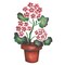 Large Geranium Pot Wall Stencil | 996A by Designer Stencils | Floral Stencils | Reusable Art Craft Stencils for Painting on Walls, Canvas, Wood | Reusable Plastic Paint Stencil for Home Makeover | Easy to Use & Clean Art Stencil